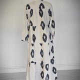 Robe longue à motifs Olivia