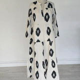 Robe longue à motifs Olivia