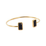 Bracelet jonc Midnight Agathe noire
