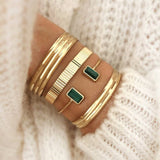 Bracelet jonc Midnight Malachite