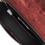 Sac en cuir bordeaux