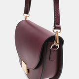 Sac en cuir bordeaux